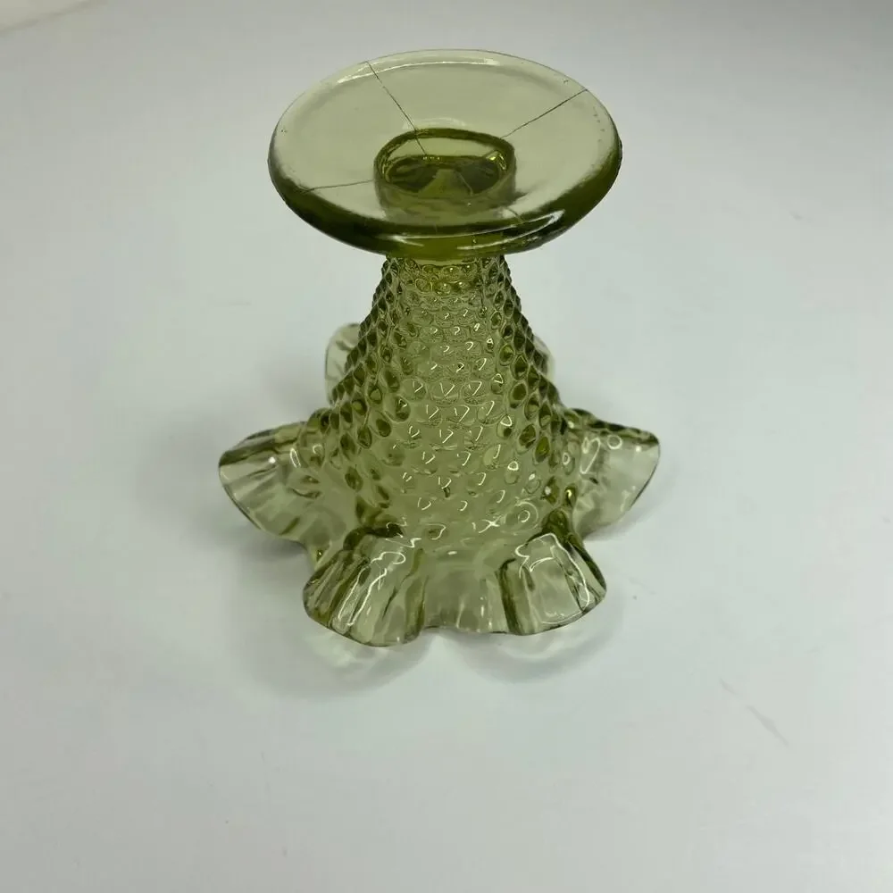 Vintage Green Glass Vase